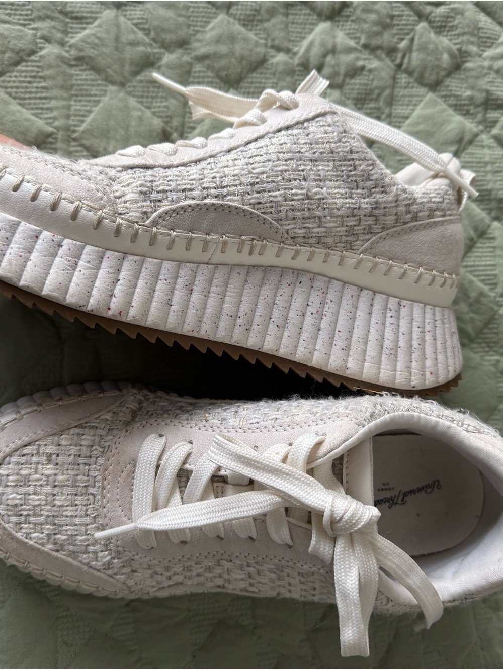 Woven Platform Sneakers
